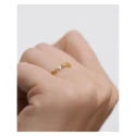 Anillo PdPaola Color Essentials Lotus Plata Baño Oro y Circonitas Multicolor AN01-C80
