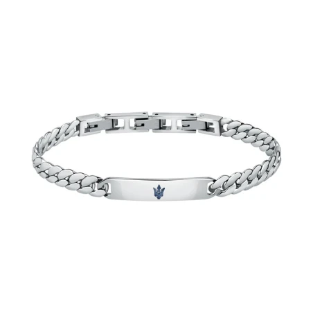 Pulsera Maserati Plateada Acero Hombre JM222AVD05