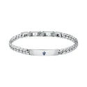 Pulsera Maserati Plateada Acero Hombre JM222AVD05