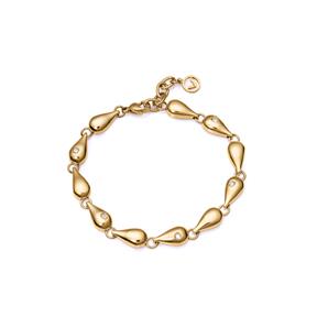 Pulsera Viceroy Fashion Chic Gotas Acero Baño Oro y Circonitas 75314P01012
