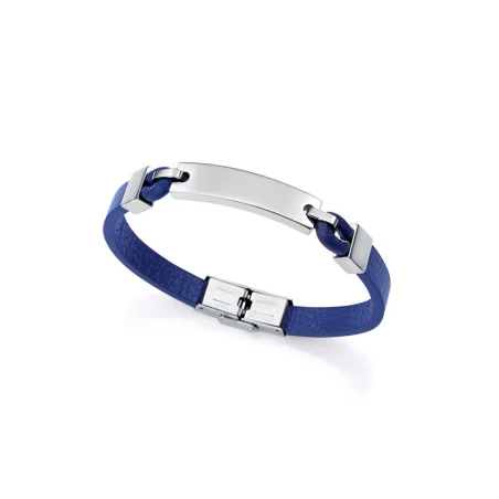 Pulsera Viceroy Fashion Piel Azul y Acero 15170P01013