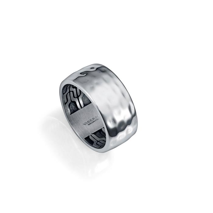 Anillo Viceroy Fashion Acero Martillado Hombre 14215A02600