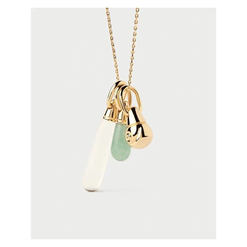 Colgante PdPaola Aqua Shell Plata Baño Oro PE01-091-U