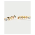 Pendientes Trepadores PdPaola Lotus Plata Baño Oro y Circonitas Multicolor AR01-C79-U
