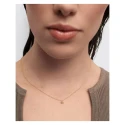 Collar PdPaola Fleur Plata Baño Oro y Circonita Verde CO01-961-U