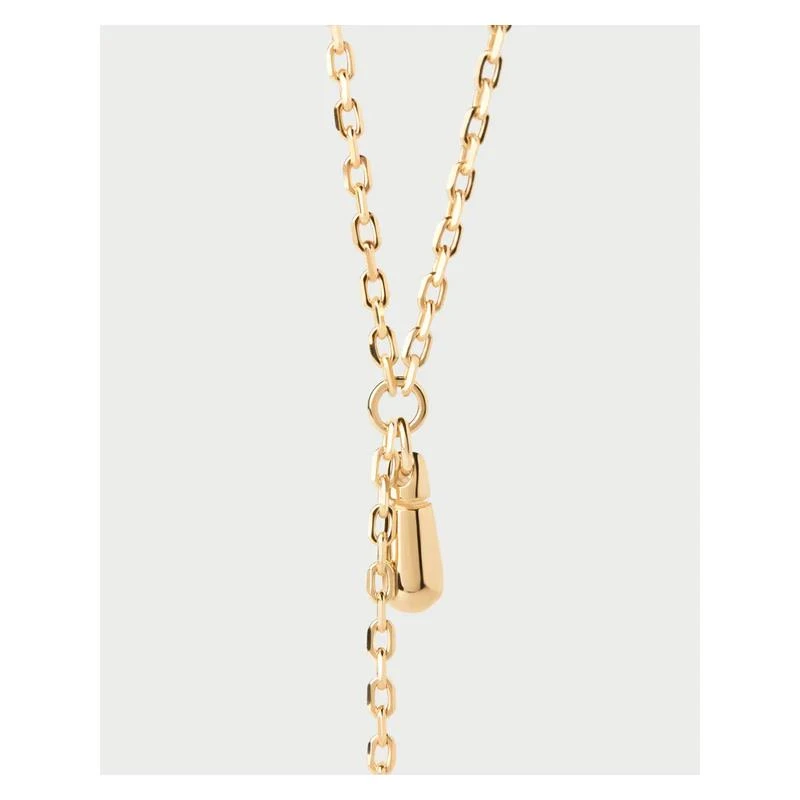 Collar PdPaola Tessa plata Baño Oro Cadena y Gota Plata Baño Oro CO01-975-U