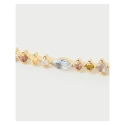 Pulsera PdPaola Lotus Plata Baño Oro y Circonitas Multicolor PU01-845-U