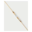 Pulsera PdPaola Lotus Plata Baño Oro y Circonitas Multicolor PU01-845-U