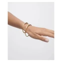 Brazalete Rígido PdPaola Loop Plata Baño Oro PU01-851-S