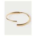 Brazalete Rígido PdPaola Loop Plata Baño Oro PU01-851-S