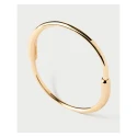 Brazalete Rígido PdPaola Loop Plata Baño Oro PU01-851-S
