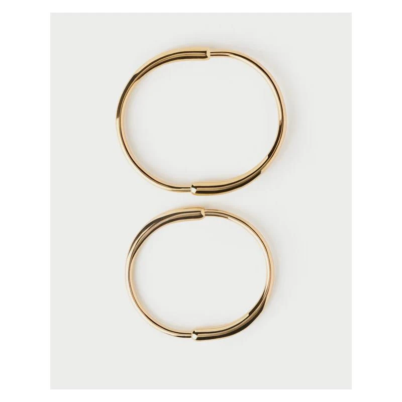 Brazalete Rígido PdPaola Loop Plata Baño Oro PU01-851-S