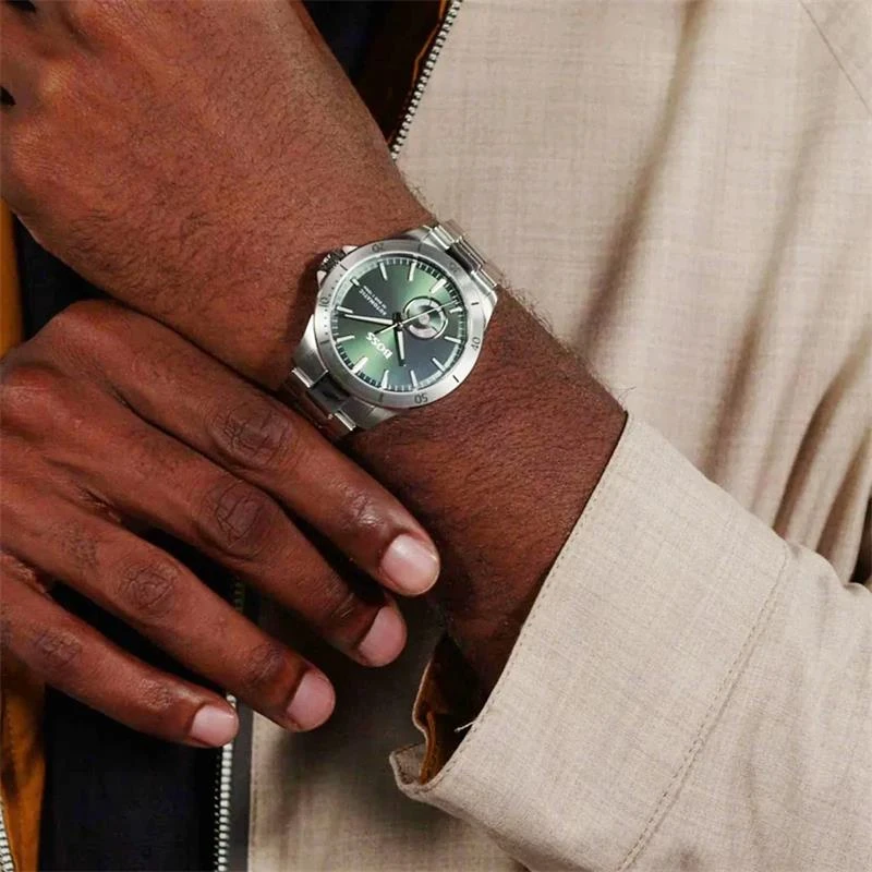 Reloj Boss Troper Plateado y Verde Automático Hombre 1514200