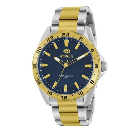 Reloj Marea Plateado, Dorado y Azul Anlógico Hombre B54238/4