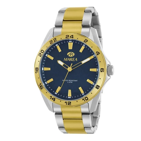 Reloj Marea Plateado, Dorado y Azul Anlógico Hombre B54238/4