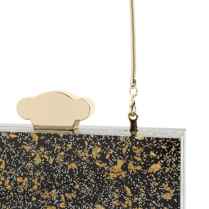 Clutch o bolso de mano TOUS Britane color oro. 695900041