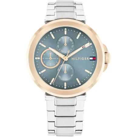 Reloj Tommy Hilfiger Lori Plateado, Rosado y Turquesa Multifunción Mujer 1782754