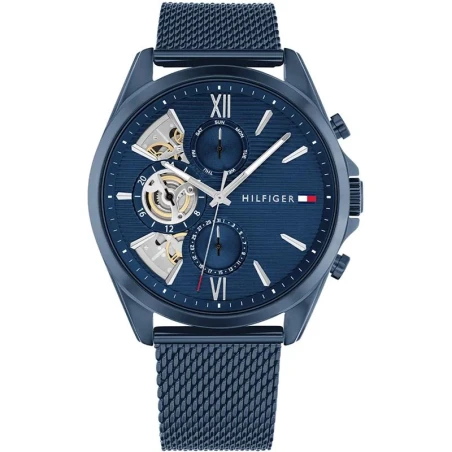 Reloj Tommy Hilfiger Baker Acero Inoxidable Azul Multifunción Hombre 1710648