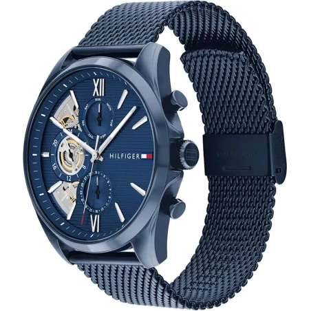 Reloj Tommy Hilfiger Baker Acero Inoxidable Azul Multifunción Hombre 1710648