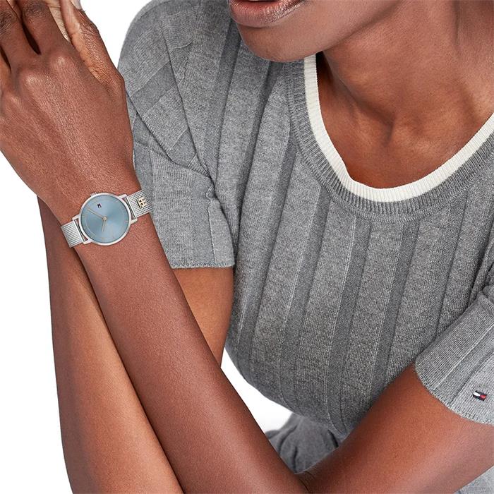 Reloj Tommy Hilfiger Tea Plateado y Turquesa Analógico Mujer 1782738