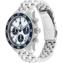 Reloj Tommy Hilfiger TH85 Plateado y Azul Cronógrafo Hombre 1792157