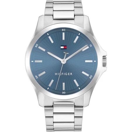 Reloj Tommy Hilfiger Bruce Plateado y Azul Analógico Hombre 1710670