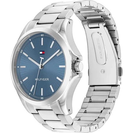 Reloj Tommy Hilfiger Bruce Plateado y Azul Analógico Hombre 1710670