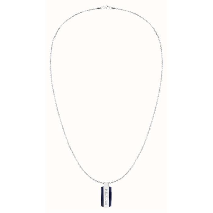 Collar Tommy Hilfiger Acero Inoxidable y Placa Colgante Esmalte Azul Hombre 2790599