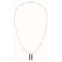 Collar Tommy Hilfiger Acero Inoxidable y Placa Colgante Esmalte Azul Hombre 2790599