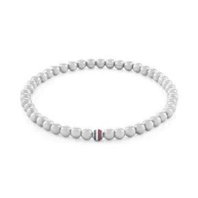 Pulsera Tommy Hilfiger Bolitas Acero Inoxidable y Bandera Tommy Hilfiger Mujer 2780937
