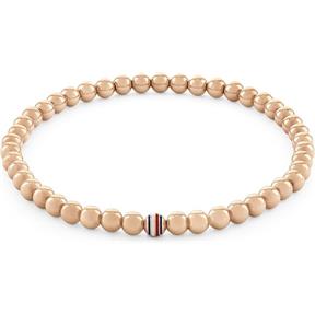 Pulsera Tommy Hilfiger Bolitas Acero Inoxidable Baño Rosado y Bandera Tommy Hilfiger Mujer 2780939