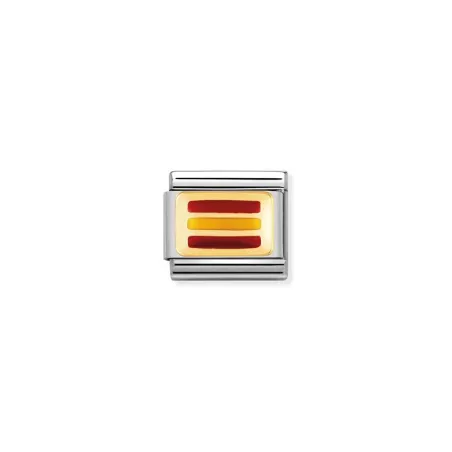 Componible Classic BAND: EUROPA acero, esmalte y oro de 18k ESPANA