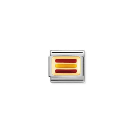 Componible Classic BAND: EUROPA acero, esmalte y oro de 18k ESPANA