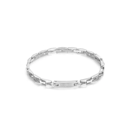 Pulsera Police Coil Acero Plateado Hombre PEAGB0039401