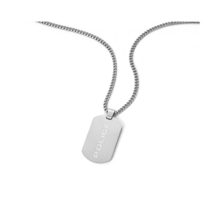 Collar Police Pontevedra II Acero Plateado Hombre PEAGN0009603