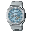 Reloj G-Shock G-Steel Series Plateado y Azul  Analógico-Digital Unisex GM-2110D-2AER
