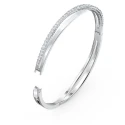 Brazalete Swarovski Hyperbola Baño Rodio y Cristales Blancos 5572725