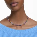Collar Swarovski Gema Baño Rodio y Cristales Multicolor 5656397