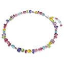 Collar Swarovski Gema Baño Rodio y Cristales Multicolor 5656397