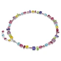 Collar Swarovski Gema Baño Rodio y Cristales Multicolor 5656397