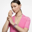 Collar Swarovski Gema Baño Rodio y Cristales Multicolor 5656397