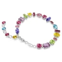 Pulsera Swarovski Gema Baño Rodio y Cristales Multicolor 5656427