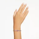 Pulsera Swarovski Gema Baño Rodio y Cristales Multicolor 5656427