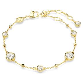 Pulsera Swarovski Imber Baño Oro y Cristales Blancos 5680094