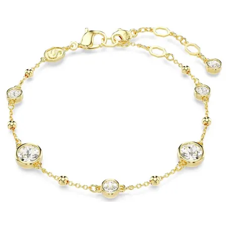 Pulsera Swarovski Imber Baño Oro y Cristales Blancos 5680094
