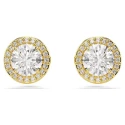 Pendientes Swarovski Una Angelic Baño Oro y Cristales Blancos 5686637
