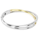 Brazalete Swarovski Hyperbola Baño Bicolor y Cristales Blancos 5689721