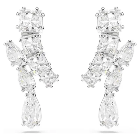 Pendientes Swarovski Matrix Baño Rodio y Cristales Blancos 5700418