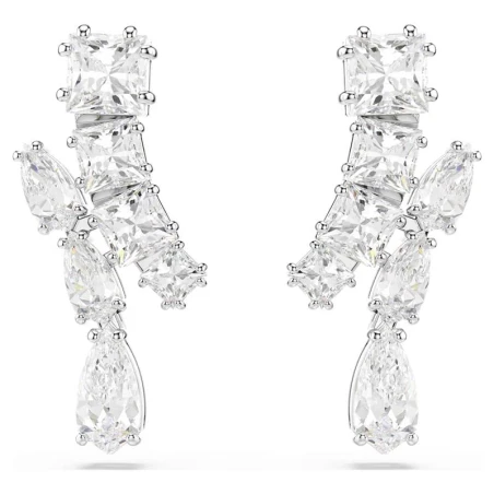 Pendientes Swarovski Matrix Baño Rodio y Cristales Blancos 5700418