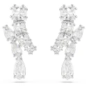 Pendientes Swarovski Matrix Baño Rodio y Cristales Blancos 5700418